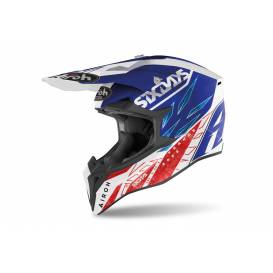 Helmet WRAAP SIX DAYS France 2022, AIROH (Red/Blue/White) 2023