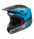 KINETIC STRAIGHT, FLY RACING Helmet (blue/grey/black)