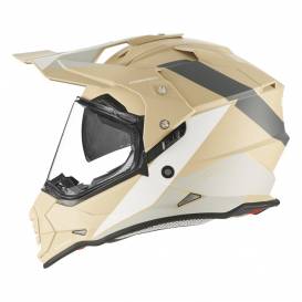 Helmet N312 BLOCK, NOX (sand matt, white) 2023