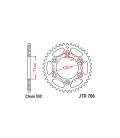 Steel rosette for secondary chains type 530, JT (43 teeth)