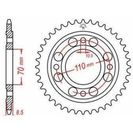Steel rosette for secondary chains type 520, JT - England (35 teeth)
