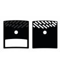 Brake pads for SHIMANO/TRP systems, FULL STOP (ceramic compound, with ribbed base) set of 2