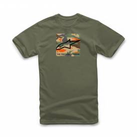 T-shirt FREE CAMO, ALPINESTARS (green/multicolor camo)