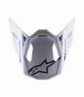 Helmet visor SUPERTECH S-M8 RADIUM 2, ALPINESTARS (black/white glossy)