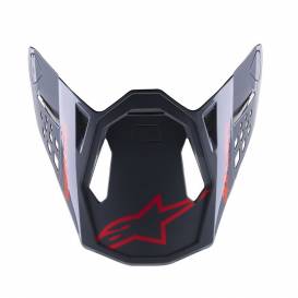 Helmet visor SUPERTECH S-M8 RADIUM 2, ALPINESTARS (glossy black/red)