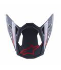 Helmet visor SUPERTECH S-M8 RADIUM 2, ALPINESTARS (glossy black/red)