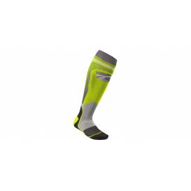 Ponožky MX PLUS-1, ALPINESTARS (žltá fluo/sivá) 2023