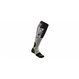 Ponožky MX PRO 2023, ALPINESTARS (šedá/žlutá fluo)