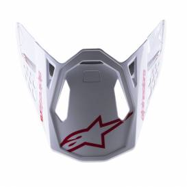 Helmet visor SUPERTECH S-M8 RADIUM 2, ALPINESTARS (red/white glossy)