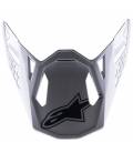 Helmet visor SUPERTECH S-M8 FACTORY, ALPINESTARS (black/white/red fluo shiny)
