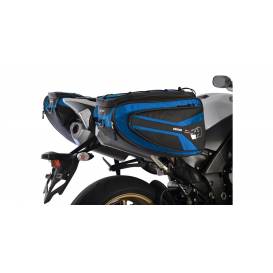 Motorcycle side bags P50R, OXFORD (black/blue, volume 50 l, pair)