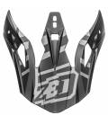 Visor for X1.9 and X1.9D helmets, ZED (matte black/grey)