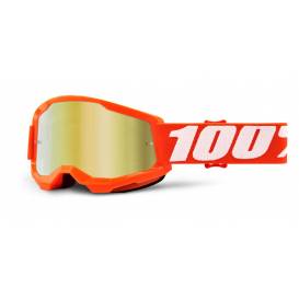 STRATA 2, 100% children's glasses Orange, mirror gold plexiglass