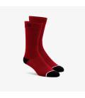 Ponožky SOLID, 100% - USA (červená)