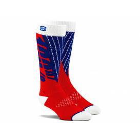Ponožky TORQUE 100% (červená/modrá)