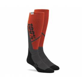 Ponožky TORQUE MX, 100% - USA (oranžová/šedá)