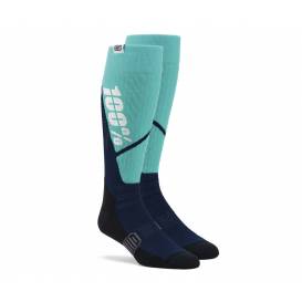 Ponožky TORQUE MX, 100% - USA (sivá/modrá)