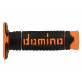 Gripy A260 (offroad) dĺžka 120 mm, DOMINO (čierno-oranžové)