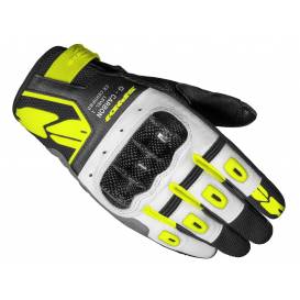 Gloves G-CARBON LADY, SPIDI, women's (black/white/fluo yellow)