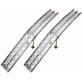 Nájazdová rampa HD - skladacia - hliníková (s podperou), Q-TECH (1 pár)