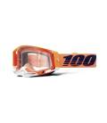 RACECRAFT 100% Coral goggles, clear plexiglass