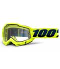 ACCURI 2, 100% Enduro Moto glasses yellow, clear Dual plexiglass