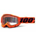 ACCURI 2, 100% Enduro Moto Goggles Orange, clear Dual plexiglass