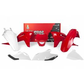 Plastic set Gas Gas, RTECH (red-white, 6 parts incl. front masks)