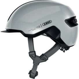 Cycling helmet with HUD-Y light race grey, ABUS (grey)