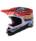 SUPERTECH S-M10 Helmet Edition TROY LEE DESIGNS, ALPINESTARS (Orange/Yellow/Purple/White/Black) 2023