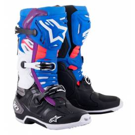 TECH 10 SUPERVENTED ALPINESTARS Perforated Boots (Blue/Purple/Pink/White/Grey/Black) 2023