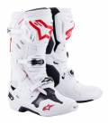 Boots TECH 10 SUPERVENTED, ALPINESTARS, Perforated (White/Red/Black) 2023