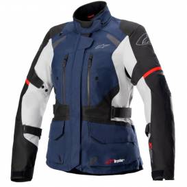 STELLA ANDES DRYSTAR Jacket, TECH-AIR 5 Compatible, ALPINESTARS, Ladies (Navy/Black/Light Grey/Red) 2023