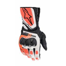 SP-8 Gloves, ALPINESTARS (White/Fluo Red/Black) 2023