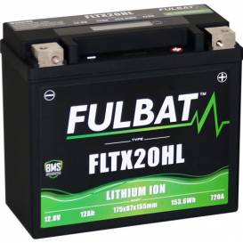 Lithium battery LiFePO4 YTX20HL-BS FULBAT 12V, 12Ah, 720A, 1.12 kg, 175x87x155mm replaces types: (YB16CL-B,YTX20HL-BS,YTX20L-BS)