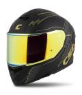 Integral GT 2.1 Flash Helmet, CASSIDA (Matte Black/Metallic Gold/Dark Grey) Plexiglas with Pinlock Preparation 2023