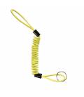 Disc lock reminder MINDER CABLE, OXFORD (reflective yellow, cable diameter 4 mm, 1 pc, packed in a zipper bag)
