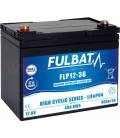Lithium battery LiFePO4 FLP12-36 FULBAT 12.8V, 36Ah, 461Wh, weight 4.2 kg, 195x130x162