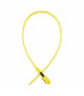 Zámok zdrhovací na prilby a príslušenstvo COMBI ZIP LOCK, OXFORD (žltý)