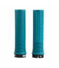 DRIVER MTB LOCK-ON grips with screw-on sleeves, OXFORD (turquoise, length 130 mm, 1 pair)