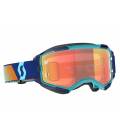 Goggles FURY CH blue/orange, SCOTT - USA, (plexi orange chrome)