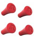 Spare rubber ends for X-Ggrip holders, 4 pcs, (red) RAM Mounts