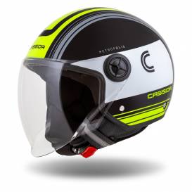 Handy Metropolis Helmet, CASSIDA (Black/White/Fluo Yellow/Grey) 2023