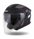Jet Tech RoxoR Helmet, CASSIDA (Matte Black/White/Red/Grey) 2023