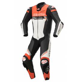 MISSILE 2 IGNITON One-Piece Suit, TECH-AIR Compatible, ALPINESTARS (Black/White/Fluo Red) 2023