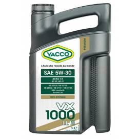 Motorový olej YACCO VX 1000 LL III 5W30 5L