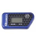 Wireless odometer with resettable counter, Q-TECH (blue)