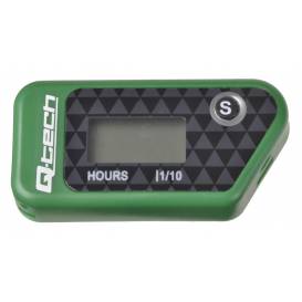 Wireless odometer with resettable counter, Q-TECH (green)
