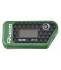 Wireless odometer with resettable counter, Q-TECH (green)