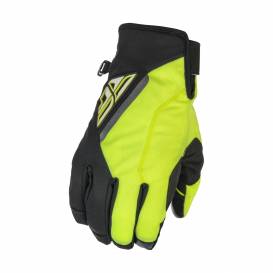 Gloves TITLE, FLY RACING - USA (black/hi-vis)